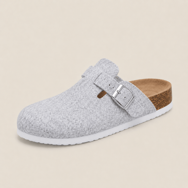 refined Wool Felt Clog from Qomfort